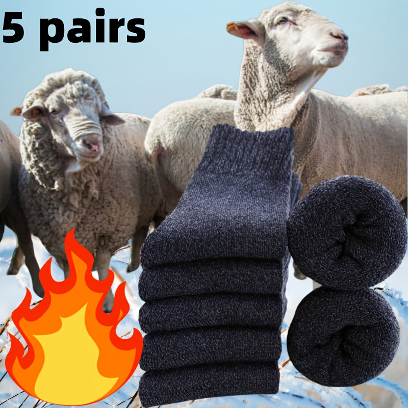 【🎁Vánoční nabídka🎄】Ztluštěné fleecové bavlněné ponožky do poloviny lýtek(🔥Kupte 1 a získejte 1 zdarma🔥)