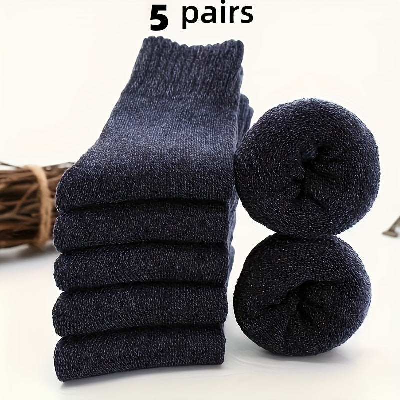 【🎁Vánoční nabídka🎄】Ztluštěné fleecové bavlněné ponožky do poloviny lýtek(🔥Kupte 1 a získejte 1 zdarma🔥)