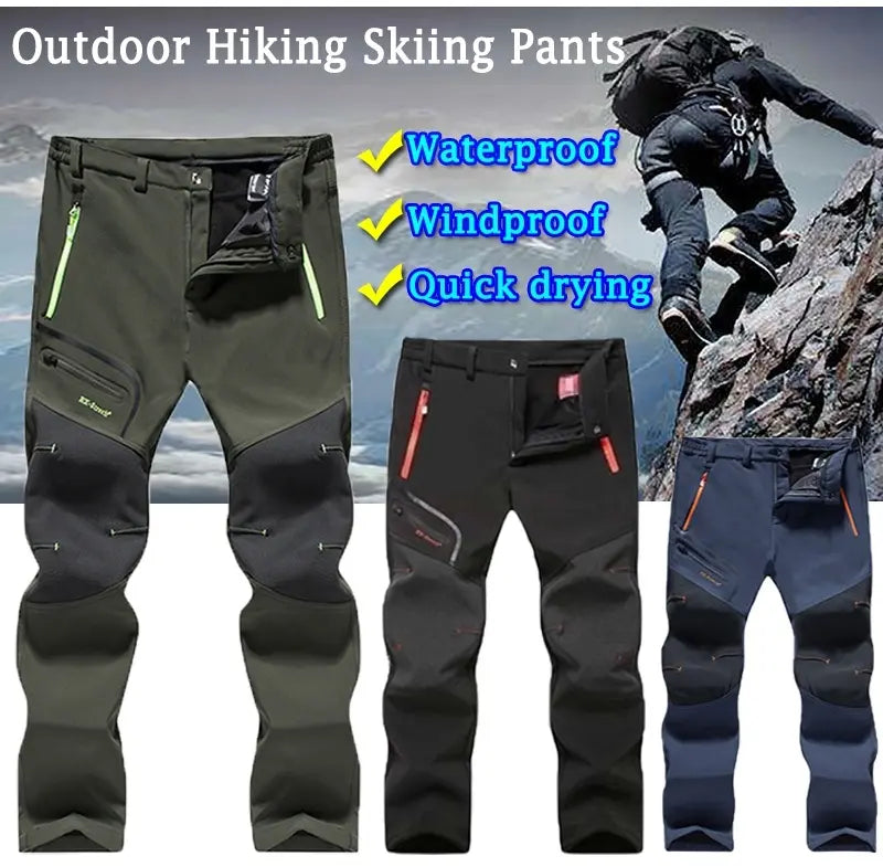【🎁Vánoční nabídka🎄】【S-5XL】nový podzimní a zimní pánský outdoorový nepromokavý a teplý sametový overal z roku 2025