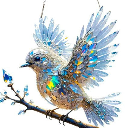 【🎁Vánoční nabídka🎄】Šperky s barevným uměním a křišťálem Sky Bluebird