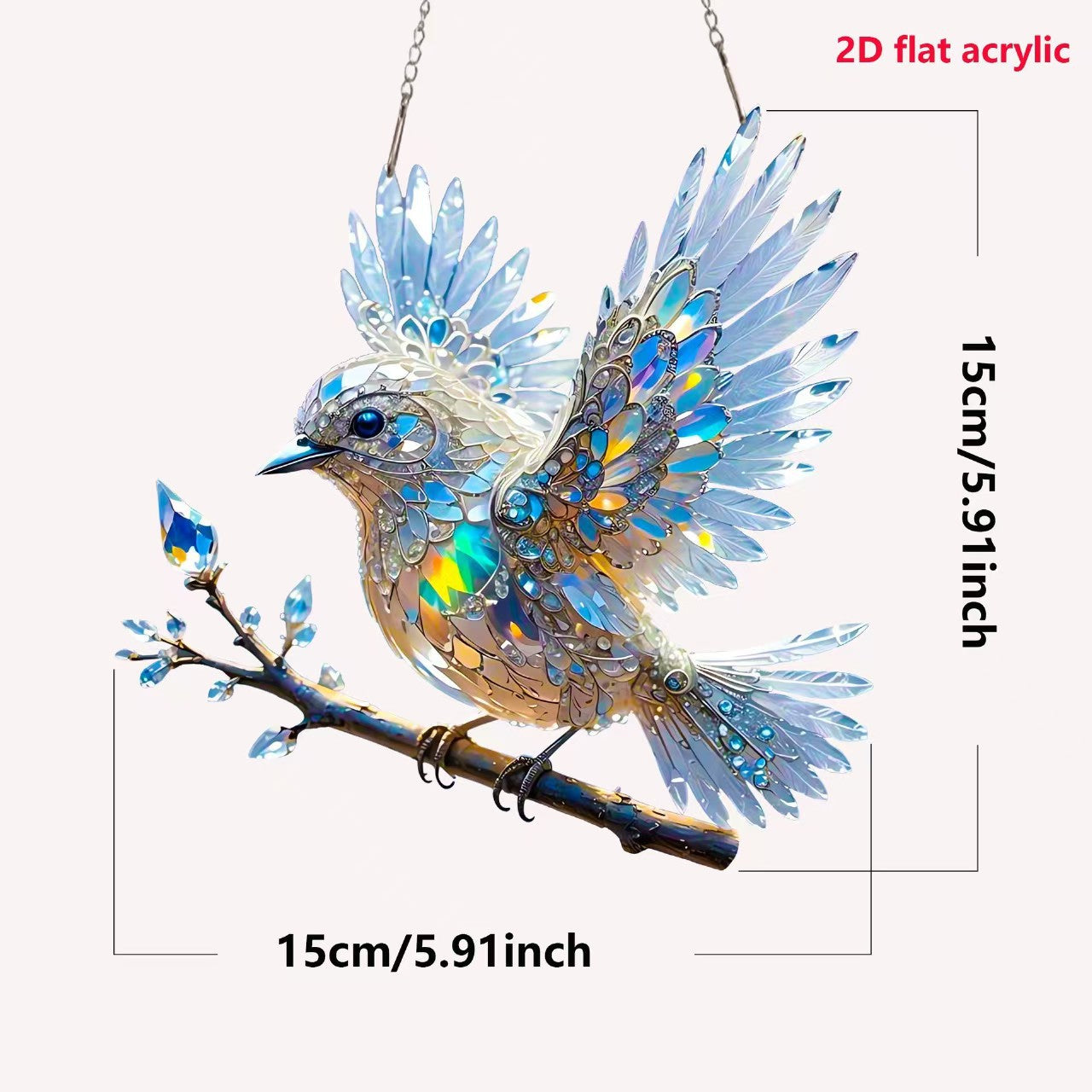 【🎁Vánoční nabídka🎄】Šperky s barevným uměním a křišťálem Sky Bluebird