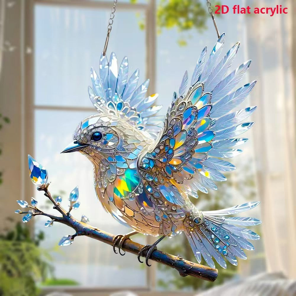 【🎁Vánoční nabídka🎄】Šperky s barevným uměním a křišťálem Sky Bluebird