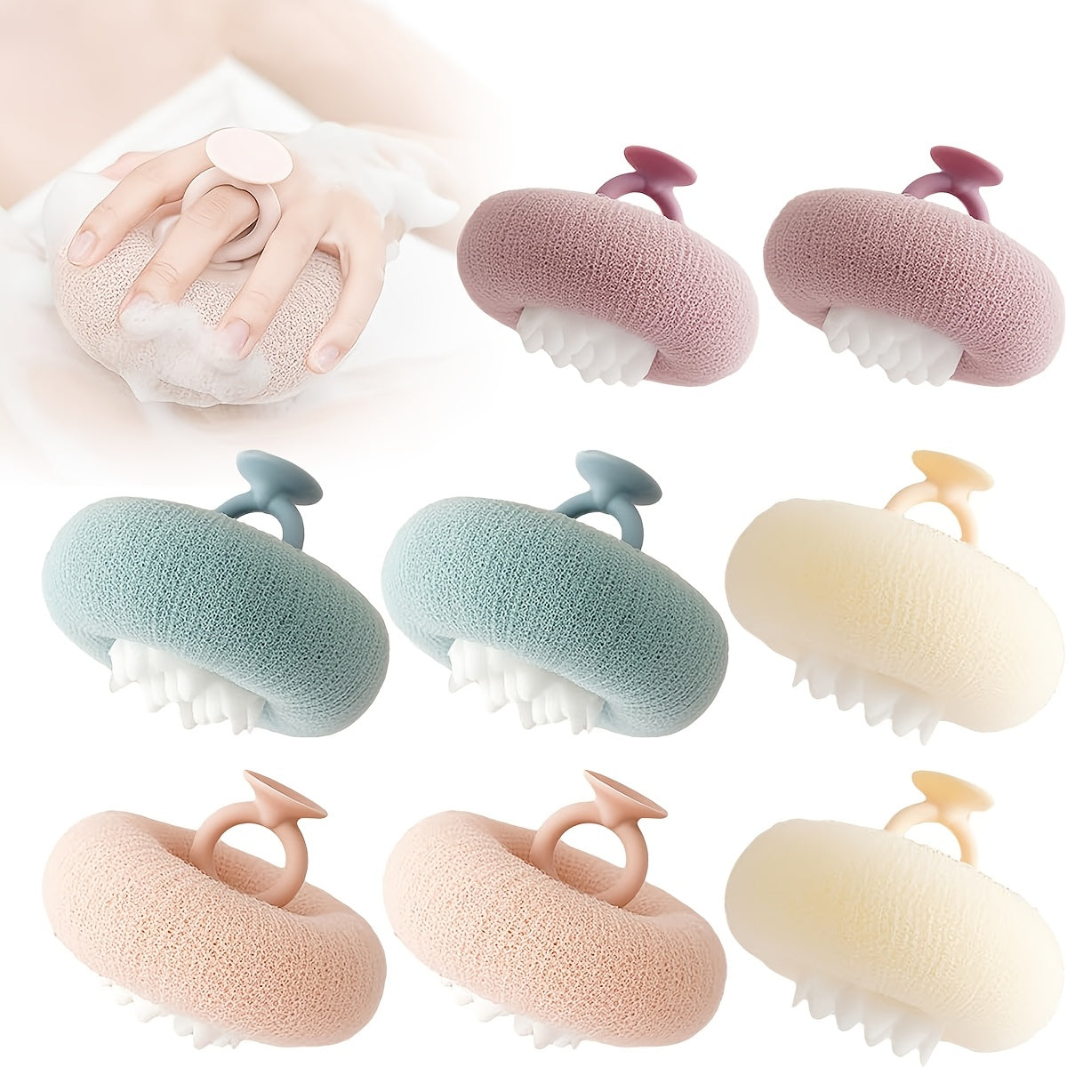 【🎁Vánoční nabídka🎄】Sprchová koule s přísavkou ve tvaru slunečnice, exfoliační houbička