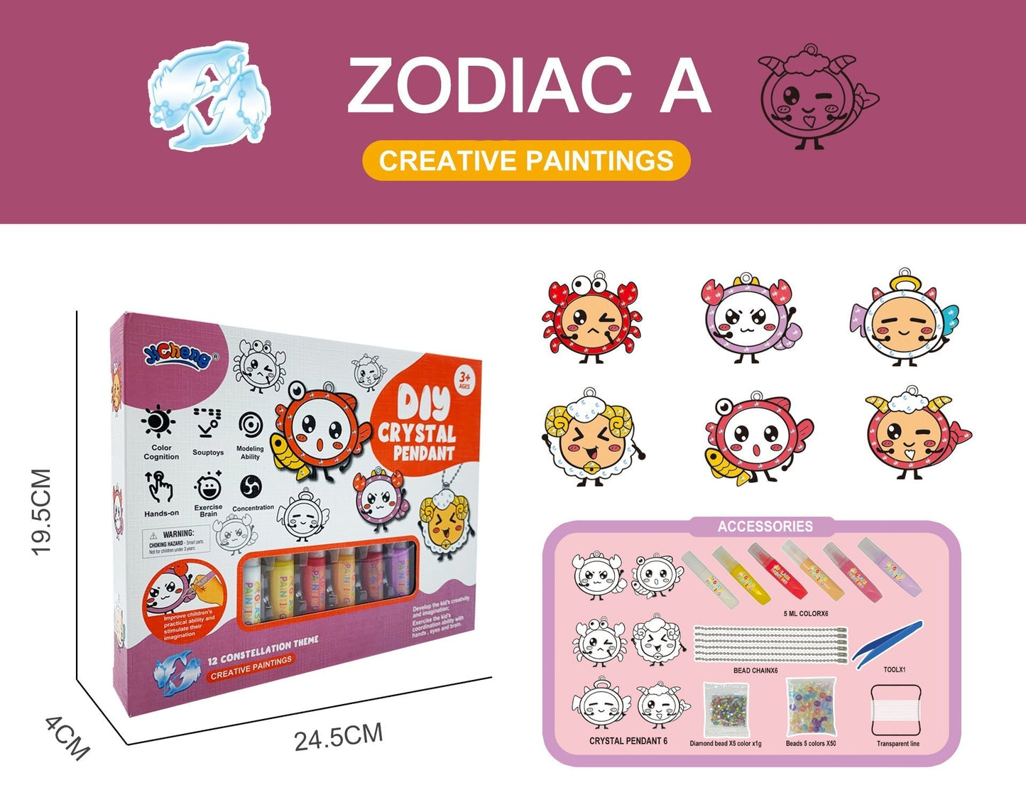 DIY Crystal Paint Arts and Crafts Set