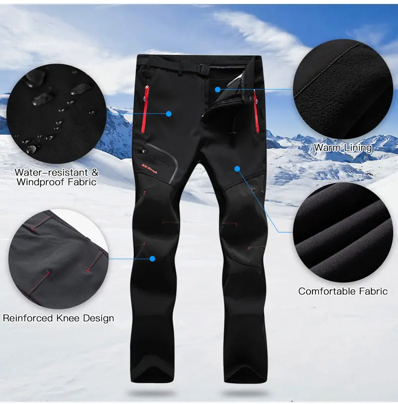 【🎁Vánoční nabídka🎄】【S-5XL】nový podzimní a zimní pánský outdoorový nepromokavý a teplý sametový overal z roku 2025