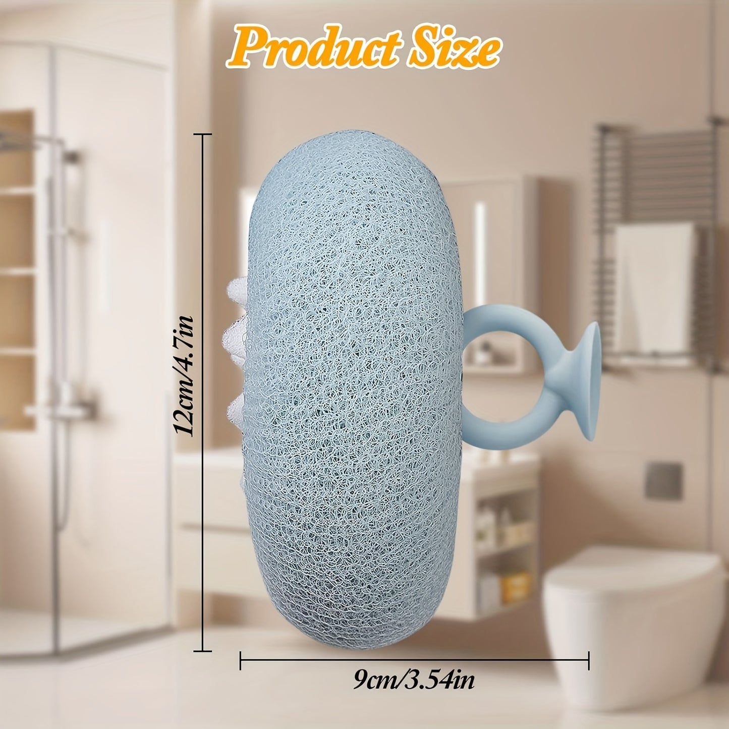 【🎁Vánoční nabídka🎄】Sprchová koule s přísavkou ve tvaru slunečnice, exfoliační houbička