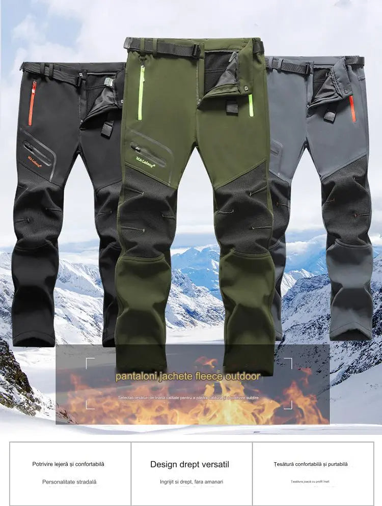 【🎁Vánoční nabídka🎄】【S-5XL】nový podzimní a zimní pánský outdoorový nepromokavý a teplý sametový overal z roku 2025