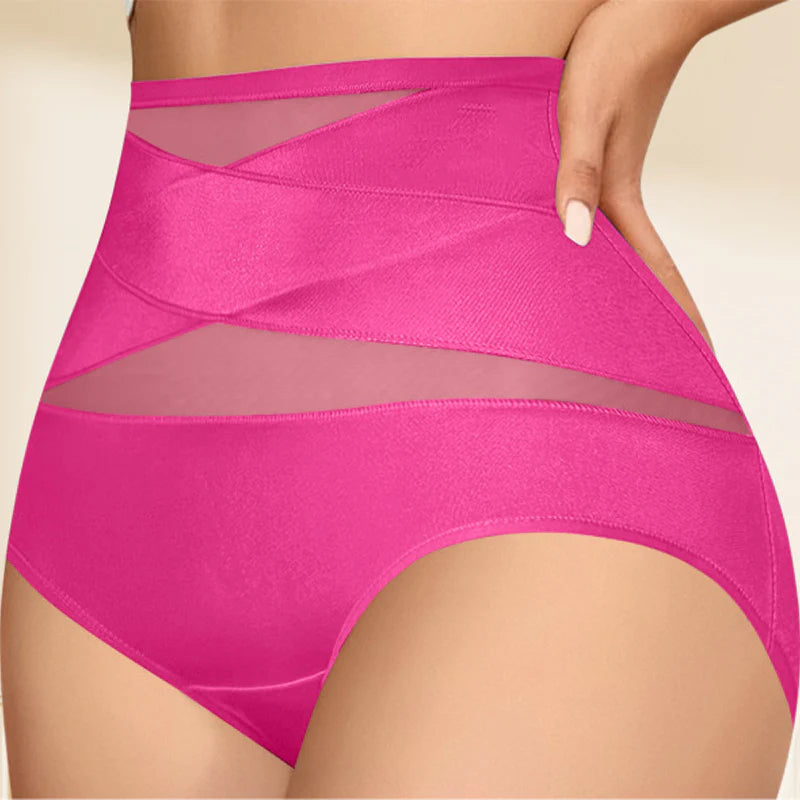 【🎁Vánoční nabídka🎄】Dámské elastické, prodyšné kalhotky s vysokým pasem