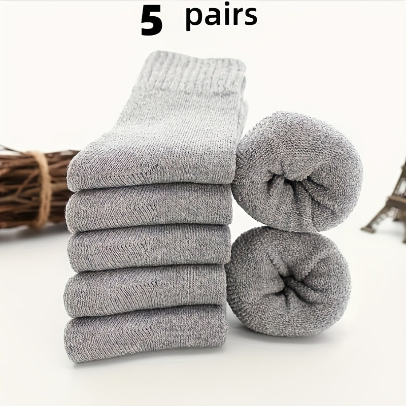 【🎁Vánoční nabídka🎄】Ztluštěné fleecové bavlněné ponožky do poloviny lýtek(🔥Kupte 1 a získejte 1 zdarma🔥)