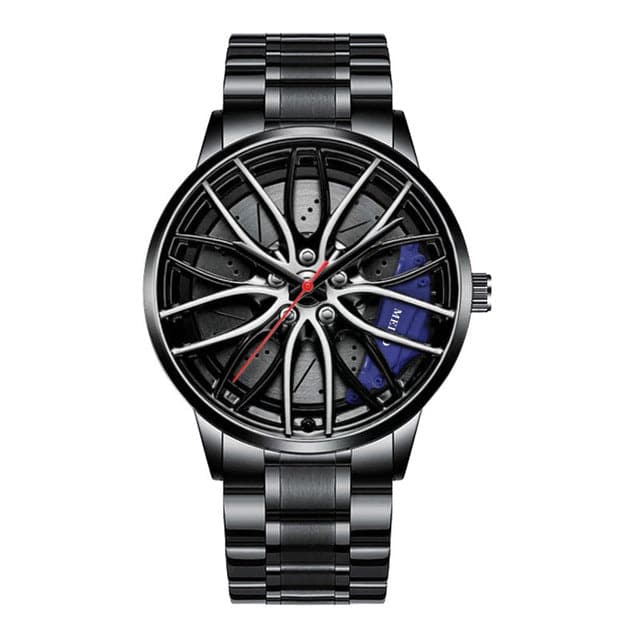 Montre cadeau-élégante parfaite avec roue de course-où le temps est précieux