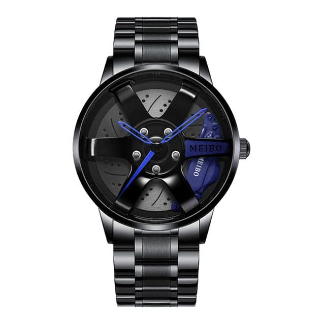Montre cadeau-élégante parfaite avec roue de course-où le temps est précieux