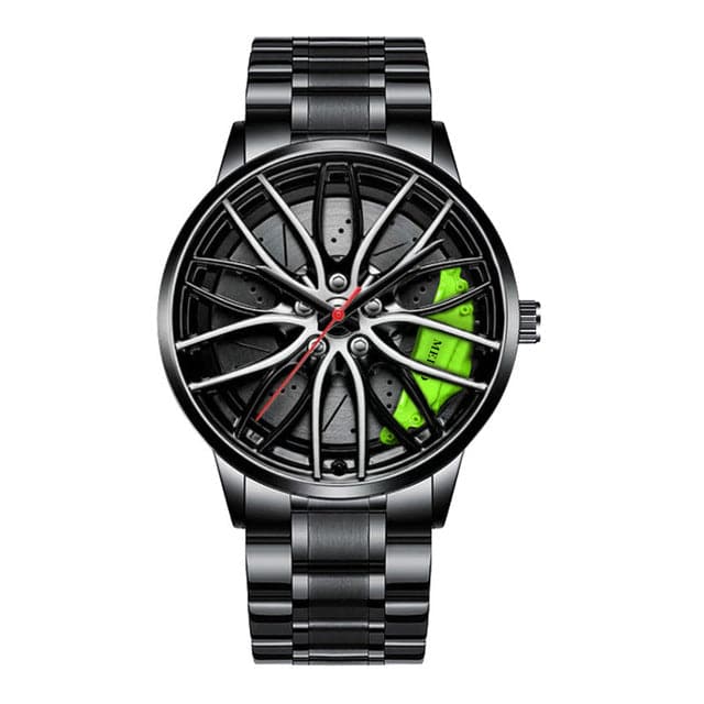 Montre cadeau-élégante parfaite avec roue de course-où le temps est précieux