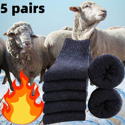 【🎁Vánoční nabídka🎄】Ztluštěné fleecové bavlněné ponožky do poloviny lýtek(🔥Kupte 1 a získejte 1 zdarma🔥)