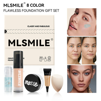 Matte finishing powder for oil control and moisturizing Concealing Foundation