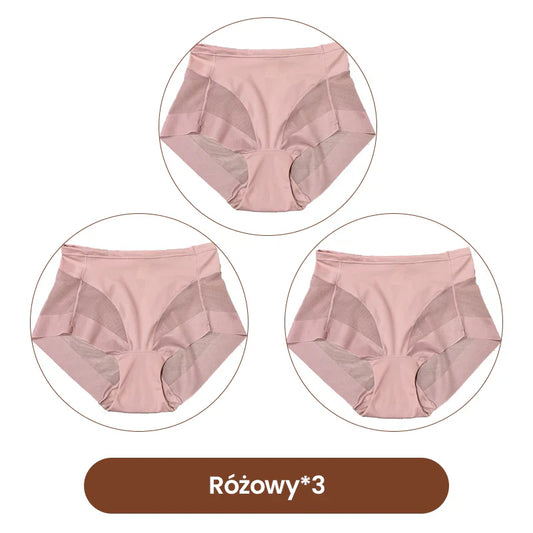 【🎁Vánoční nabídka🎄】Dámské bezešvé tvarující kalhotky s vysokým pasem（🔥Kupte 1 a dostanete 2 zdarma🔥）