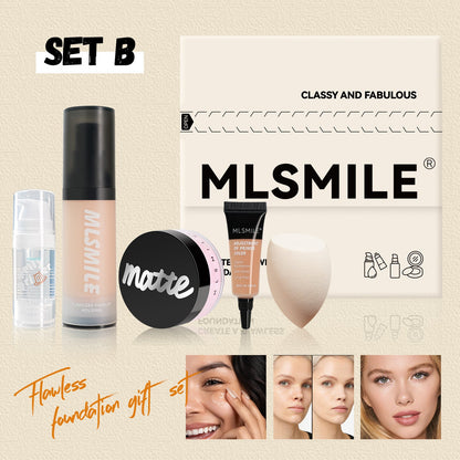 Matte finishing powder for oil control and moisturizing Concealing Foundation