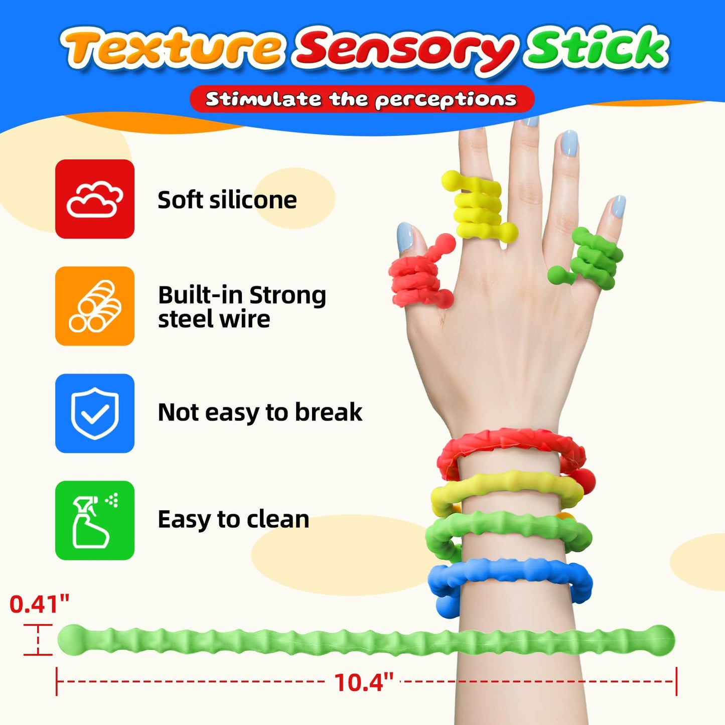 Silicone Sensory Stick