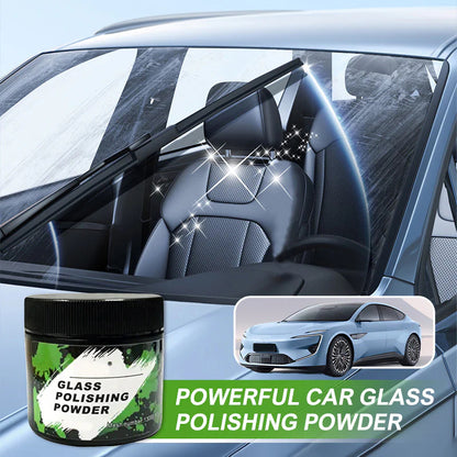 Car Glass Polishing Powder | Powerful Cleaning · Oil Film Removal · Crystal Clear Finish