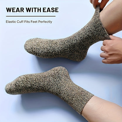 【🎁Vánoční nabídka🎄】Ztluštěné fleecové bavlněné ponožky do poloviny lýtek(🔥Kupte 1 a získejte 1 zdarma🔥)