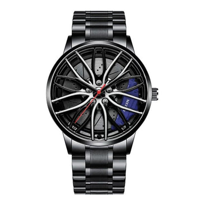 Montre cadeau-élégante parfaite avec roue de course-où le temps est précieux